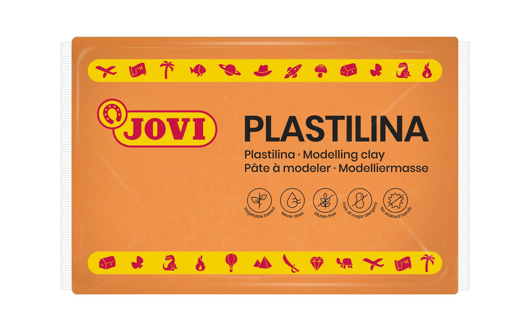Modelína JOVI 350g oranžová - 7204K Modelína JOVI 350g oranžová - 7204K Modelína JOVI na rostlinné bázi v zábavných barvách. Je velmi dobře tvarovatelná