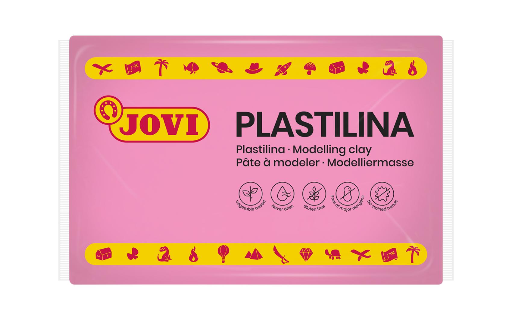 Modelína JOVI 350g růžová - 7207k Modelína JOVI 350g růžová - 7207k Modelína JOVI na rostlinné bázi v zábavných barvách. Je velmi dobře tvarovatelná