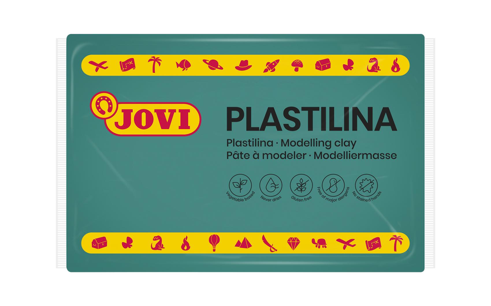 Modelína JOVI 350g zelená tmavá - 7211k Modelína JOVI 350g zelená tmavá - 7211k Modelína JOVI na rostlinné bázi v zábavných barvách. Je velmi dobře tvarovatelná