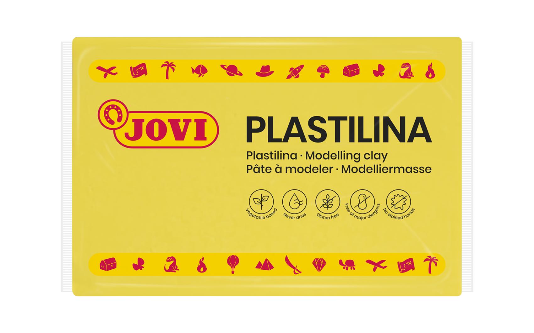 Modelína JOVI 350g žlutá - 7202k Modelína JOVI 350g žlutá - 7202k Modelína JOVI na rostlinné bázi v zábavných barvách. Je velmi dobře tvarovatelná
