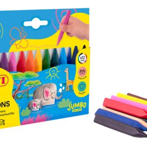Pastelky voskové trojhranné JOVI 12ks JUMBO - 973/12 Trojhranné voskové pastelky JOVI jsou vhodné pro všechny věkové kategorie
