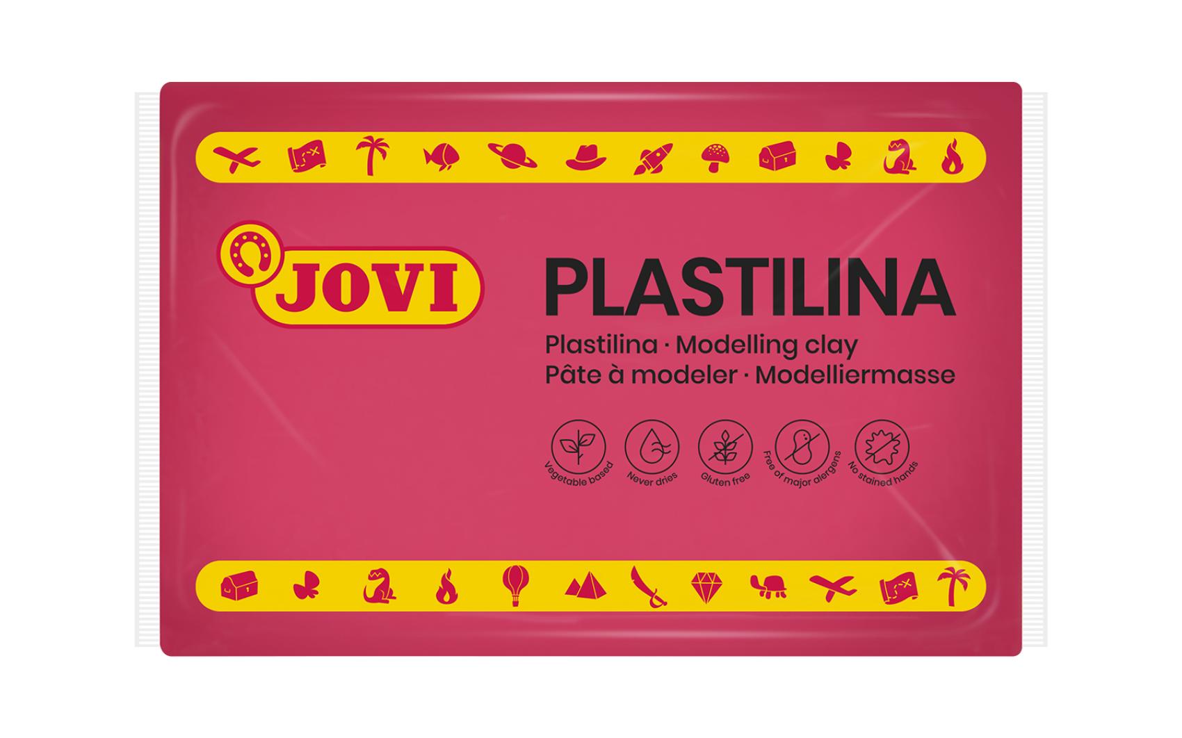 Modelína JOVI 350g červená rubínová - 7206k Modelína JOVI 350g červená rubínová - 7206k Modelína JOVI na rostlinné bázi v zábavných barvách. Je velmi dobře tvarovatelná