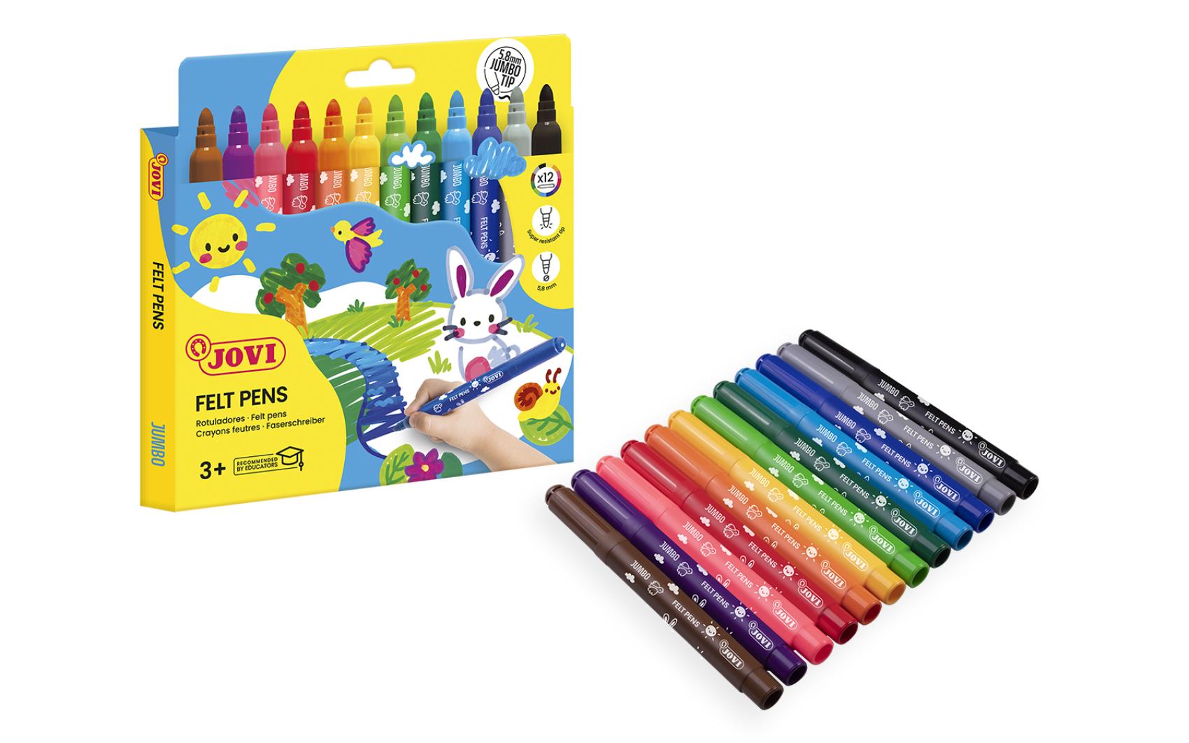 FIXY JOVI maxi 12 ks vypratelné (hrot 5 FIXY JOVI maxi 12 ks vypratelné (hrot 5