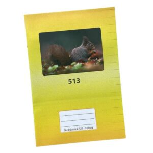 Sešit školní 513 bezdřevý linka Školní sešit A5 513 linkovaný z bezdřevého papíru. Papír 70g/m2