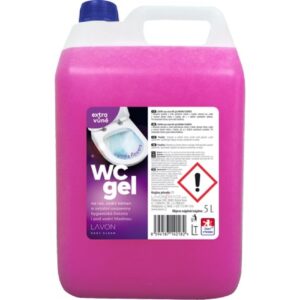 LAVON WC gel 5l vůně květin LAVON WC gel s květinovou vůní s obsahem kyseliny a svěží parfemací účinně a snadno odstraní rez