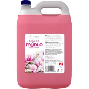 Mýdlo tekuté LAVONEA 5l červené magnólie LAVONEA tekuté mýdlo magnólie je kvalitní mýdlo s neutrálním pH a glycerinem pro hebké