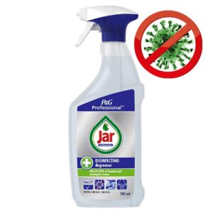 JAR Professional dezinfekční odmašťovač s rozprašovačem 750ml Dezinfekční odmašťovač 2v1 Jar Professional je vhodný na čištění