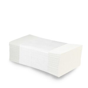 Ručník papírový Z-Z 3000ks 22x25 cm dvouvrstvé bílé celulóza PapLine Ručník papírový bílý ZZ do zásobníků jsou vhodné na všechna místa