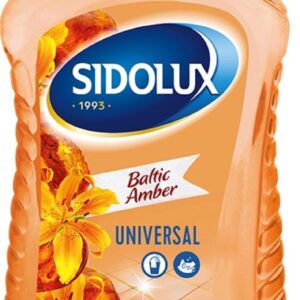 Sidolux Soda Power universal čistič 1l Jantar Čisticí prostředek SIDOLUX je vhodný na všechny omyvatelné povrchy. Velmi efektivně emulguje nečistoty díky systému Soda Power a snadněji je díky tomu odstraňuje z mytého povrchu. S prostředkem Sidolux je úklid snadný a příjemný díky vyjímečným vůním