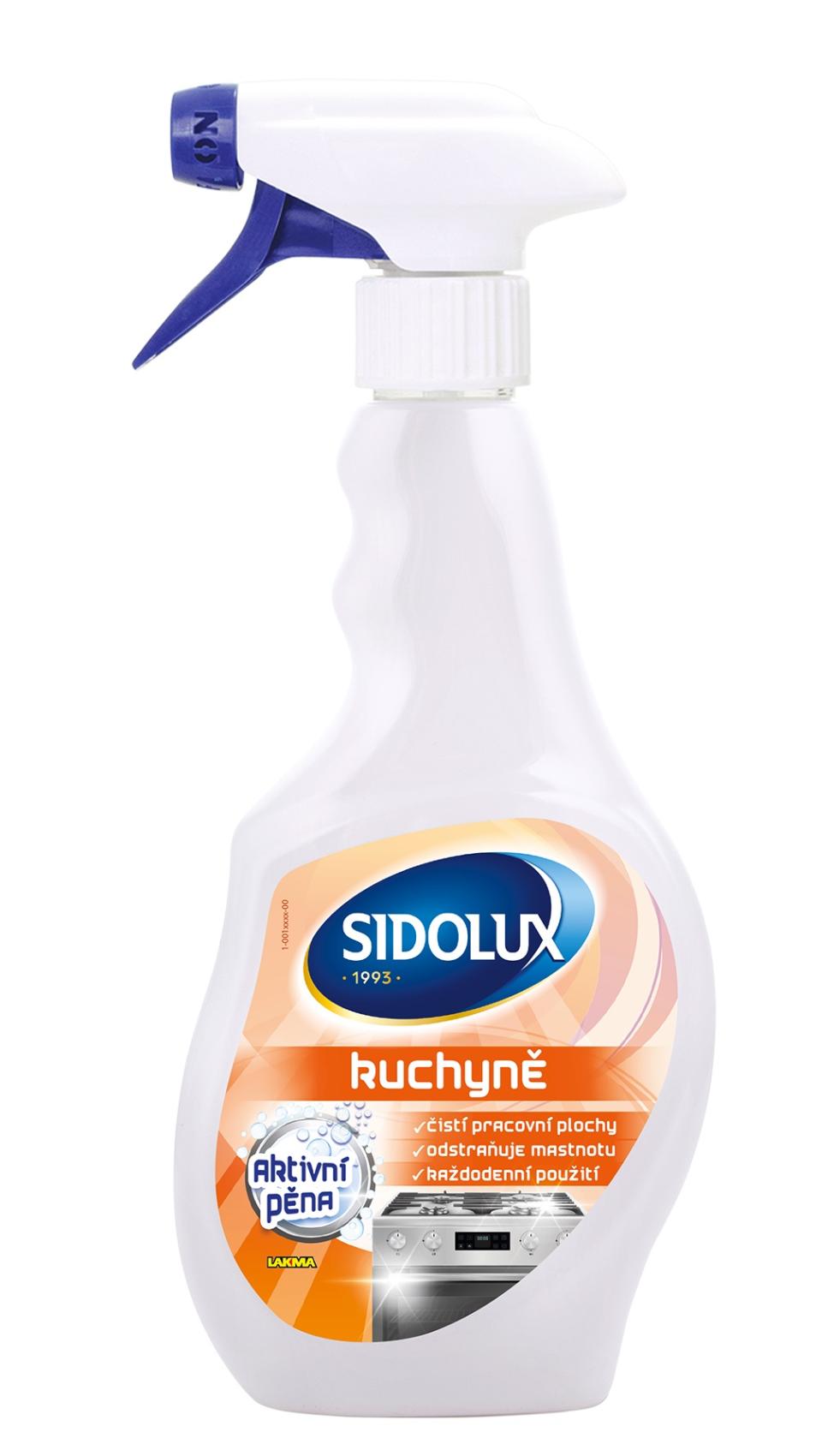 Sidolux Professional na kuchyně s aktivní pěnou 500ml Sidolux Professional na kuchyně s aktivní pěnou 500ml Čistič na kuchyně SIDOLUX Professional je určený k udržení každodenní čistoty v kuchyních. Je vhodný pro čistění digestoři