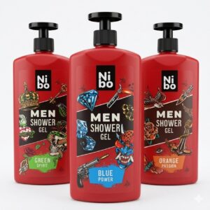 Sprchový gel Nibo pánský mix 1l Sprchový gel jemně působí na pokožku celého těla