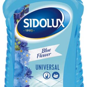 Sidolux Soda Power universal čistič 1l Lněný květ Čisticí prostředek SIDOLUX je vhodný na všechny omyvatelné povrchy. Velmi efektivně emulguje nečistoty díky systému Soda Power a snadněji je díky tomu odstraňuje z mytého povrchu. S prostředkem Sidolux je úklid snadný a příjemný díky vyjímečným vůním