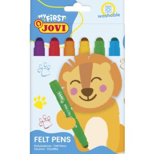 FIXY JOVI BABY jumbo 6 ks - 1206 Vysoce kvalitní omyvatelný fix JOVI ideální pro naše nejmenší. Díky své velikosti a pevnému hrotu umožňuje i těm nejmenším bez námahy klouzat po papíře a vytvářet skvělá umělecká díla. Nevysychající inkoust je vyroben z vysoce kvalitních potravinářských barviv.