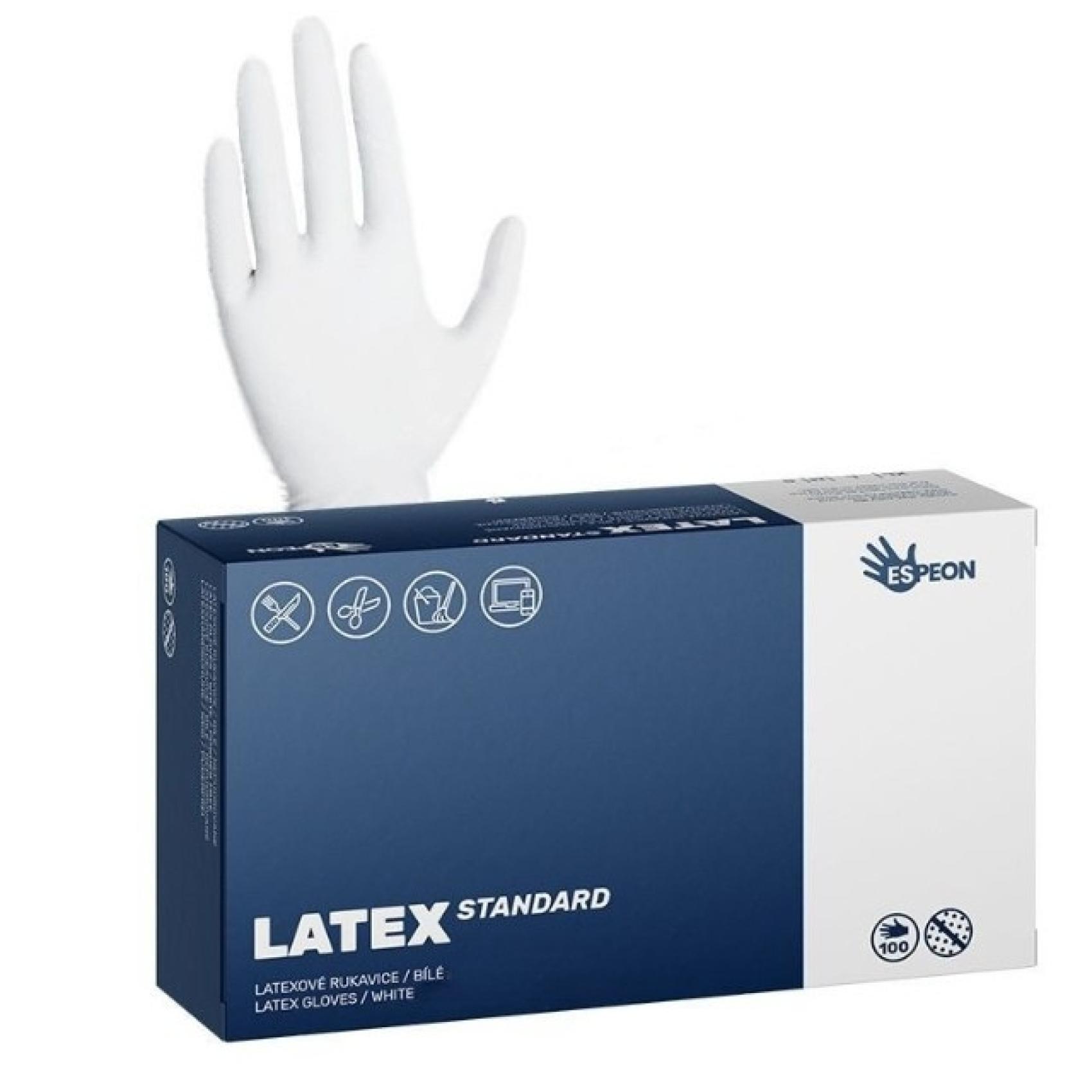 Rukavice chirurgické latexové M/100ks Rukavice chirurgické latexové M/100ks Jednorázové latexové rukavice jsou hypoalergenní. Rukavice se používají v potravinářské výrobě